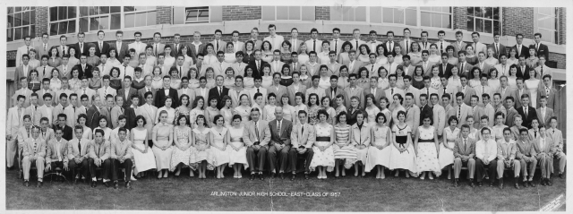 Junior High East Class of 1957.  9th Grade.